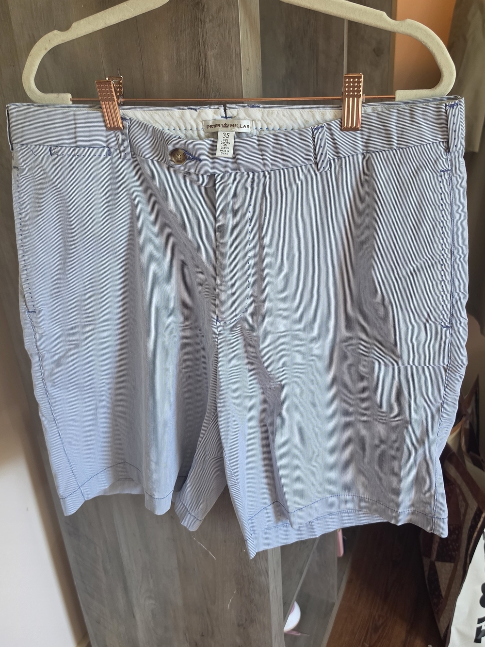 Peter Millar Light Blue Men’s Cotton Blend Shorts